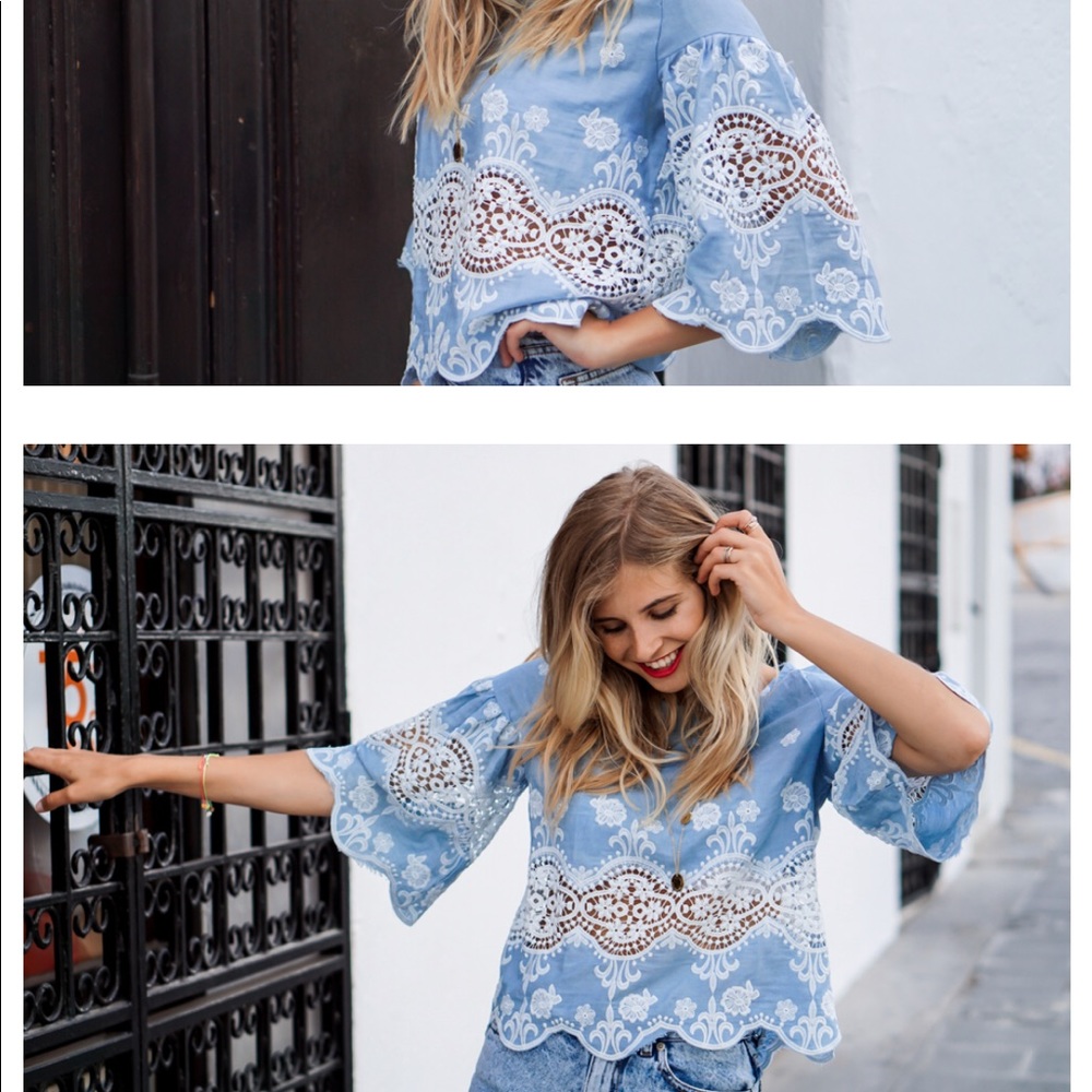 Cute Summer Denim Top